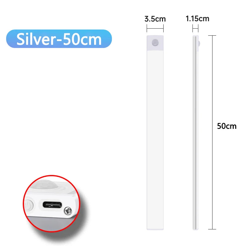 USB Rechargeable Motion Sensor Under-Cabinet Light