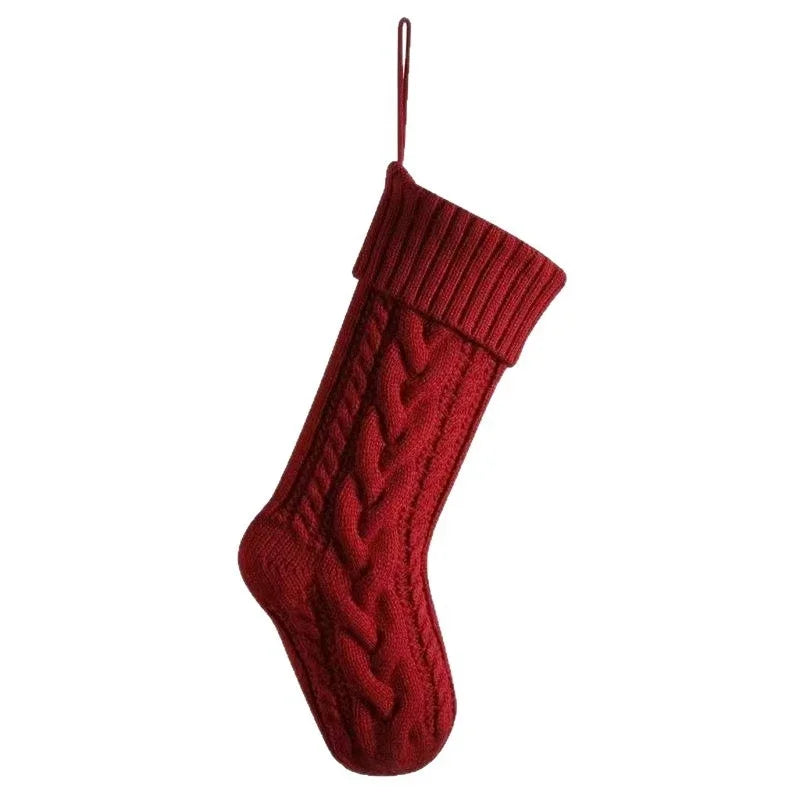 Diamond-Shaped Christmas Stockings – Fluffy Holiday Candy & Gift Bags