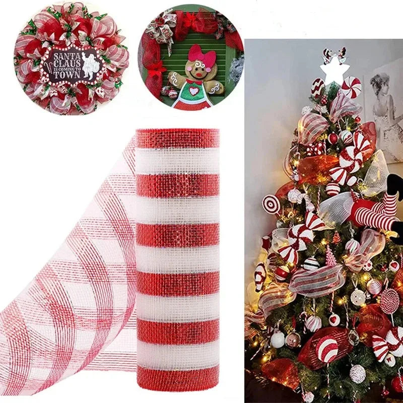 Merry Christmas Decorative Ribbon – Festive Tree & Holiday Décor