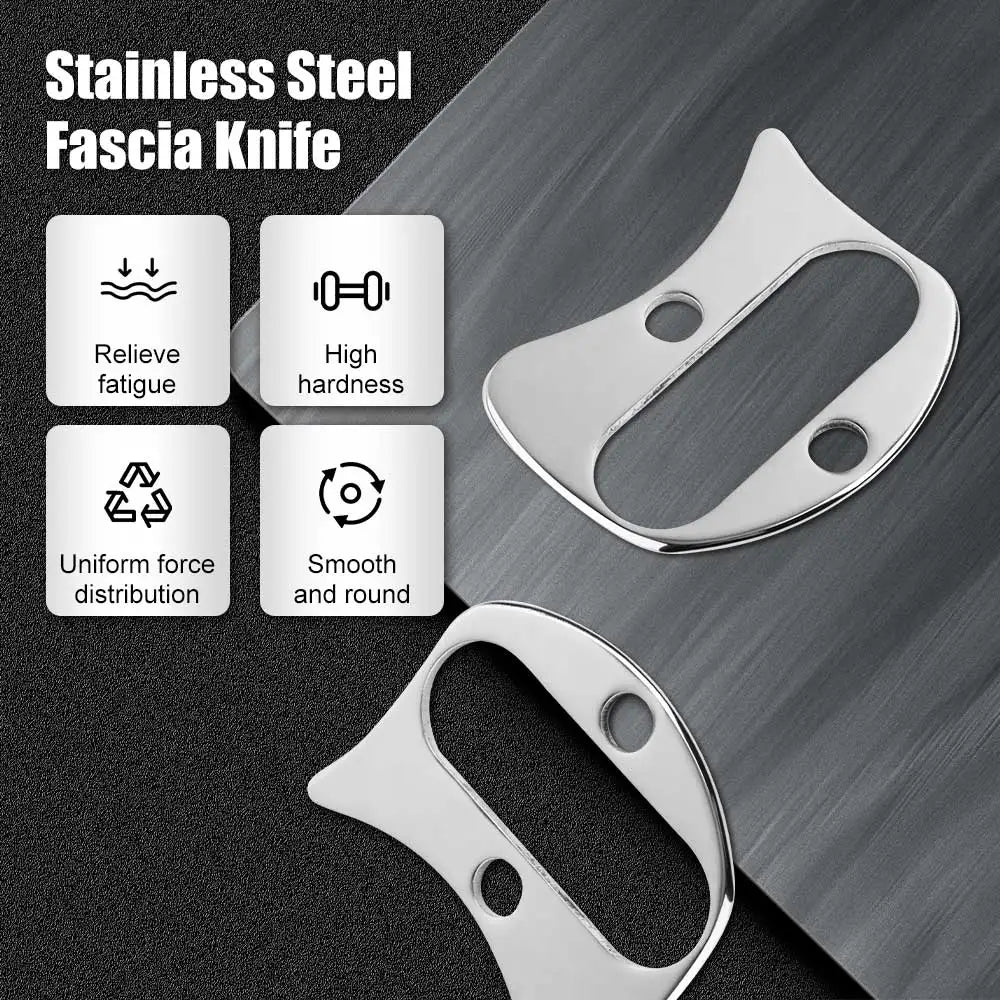 Gua Sha Board – Stainless Steel Facial & Body Massage Scraper