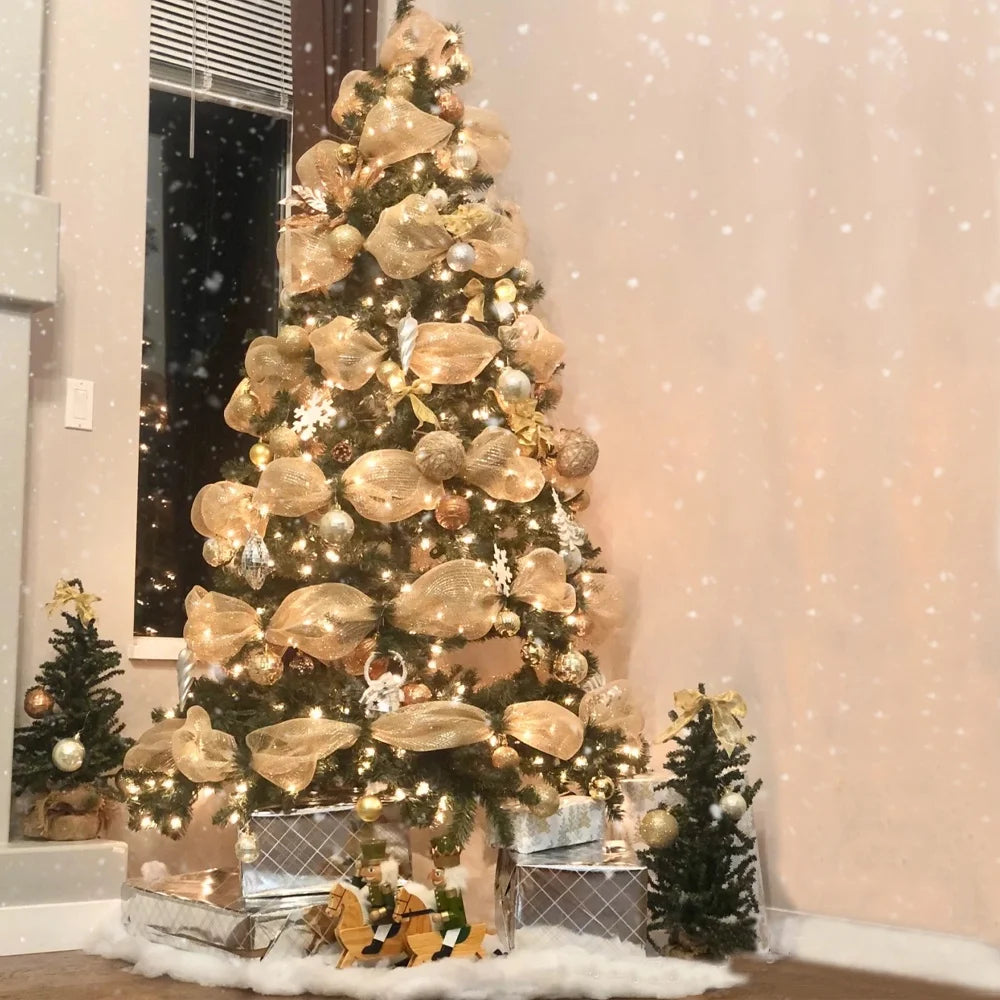 Merry Christmas Decorative Ribbon – Festive Tree & Holiday Décor