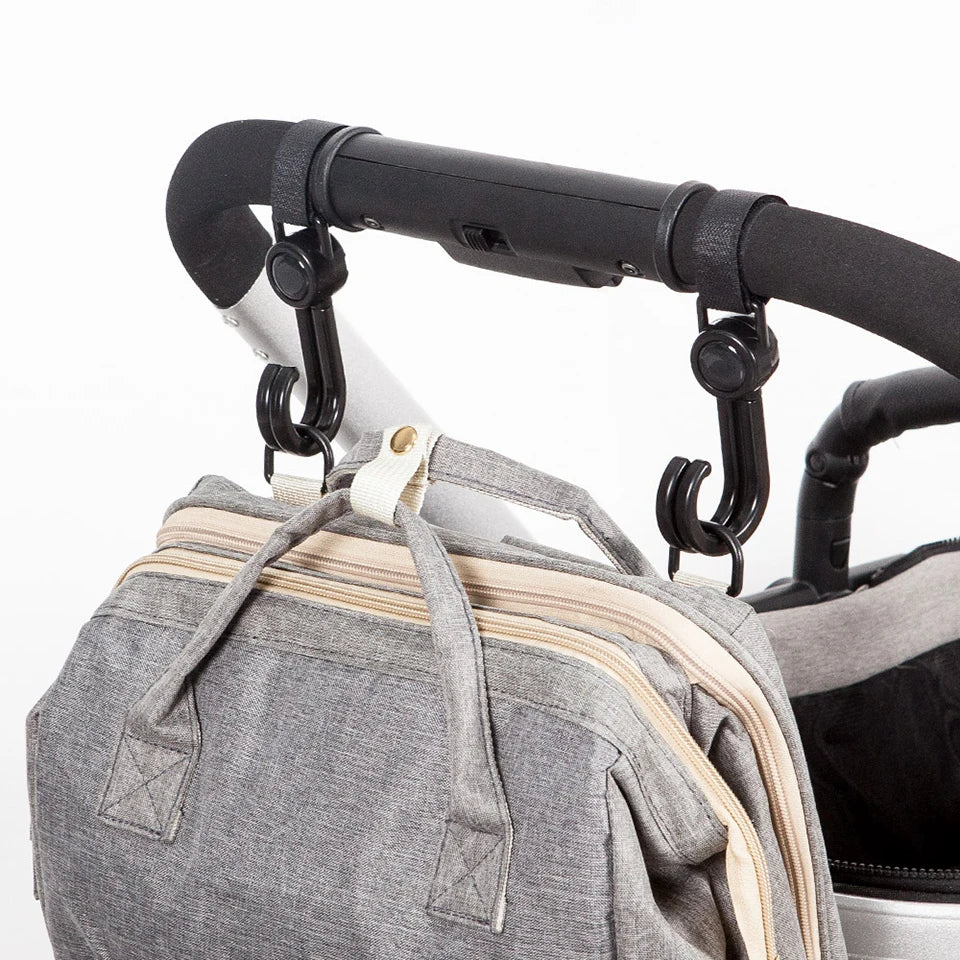 Baby Stroller Hooks – 360° Rotatable Pram Organizer Hooks