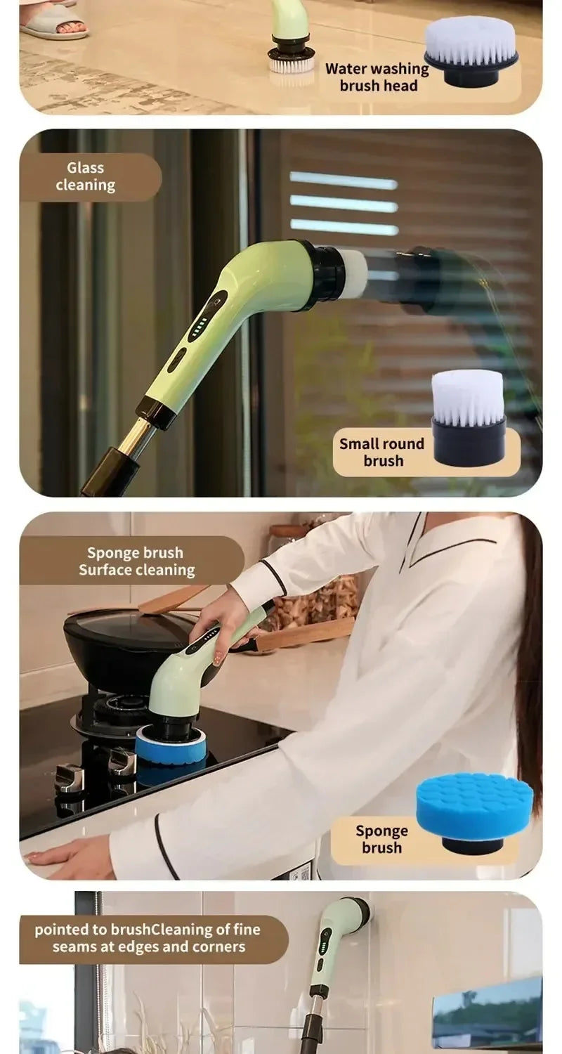 Cordless Electric Spin Scrubber – Multi-Purpose Cleaning Brush