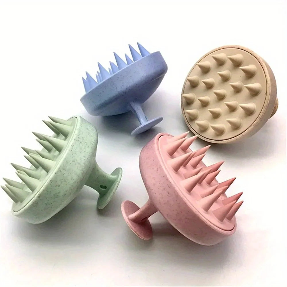 Silicone Scalp Massager Shampoo Brush – Hair Washing & Scalp Care