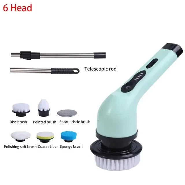 Cordless Electric Spin Scrubber – Multi-Purpose Cleaning Brush
