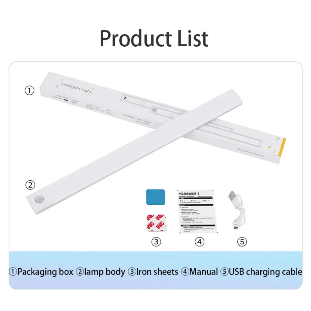 USB Rechargeable Motion Sensor Under-Cabinet Light