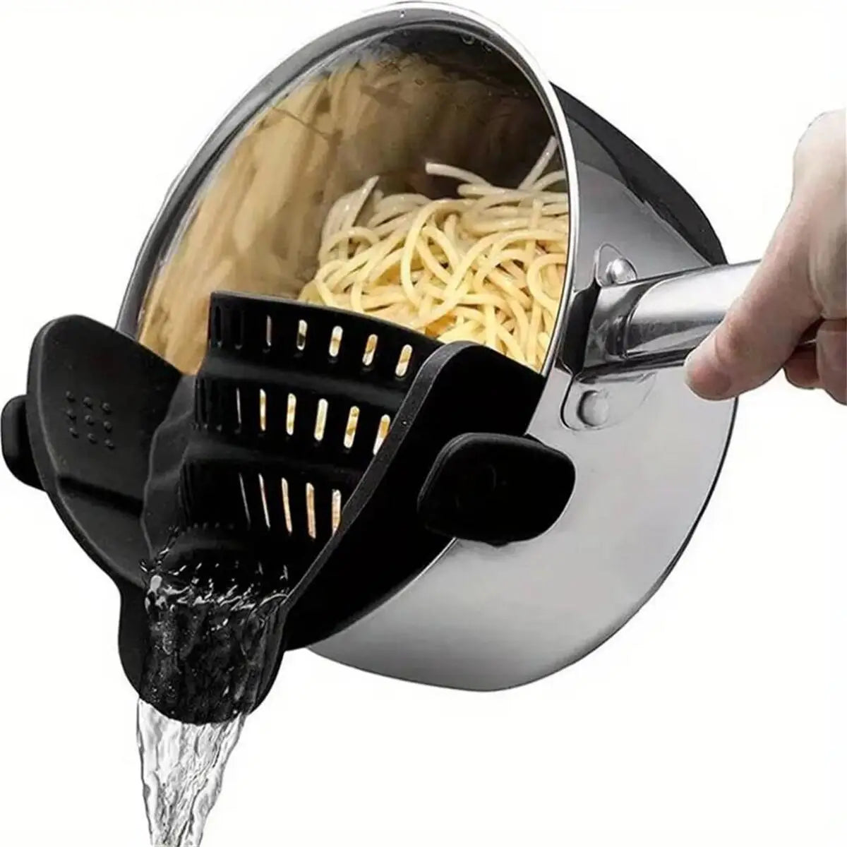 Adjustable Clip-On Pot Strainer – Kitchen Sink & Cooking Colander