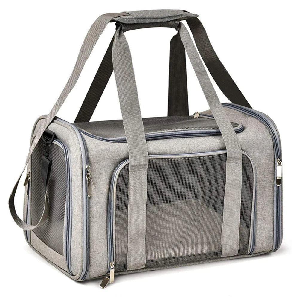 Collapsible Pet Carrier Bag – Travel Carrier for Cats & Small Dogs