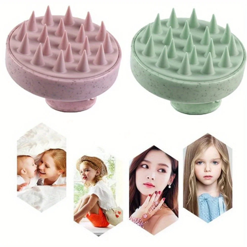 Silicone Scalp Massager Shampoo Brush – Hair Washing & Scalp Care