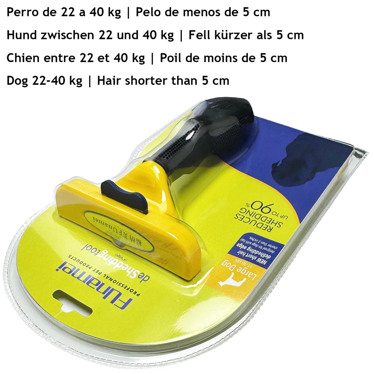 Pet Deshedding & Dematting Brush – Dog & Cat Grooming Tool