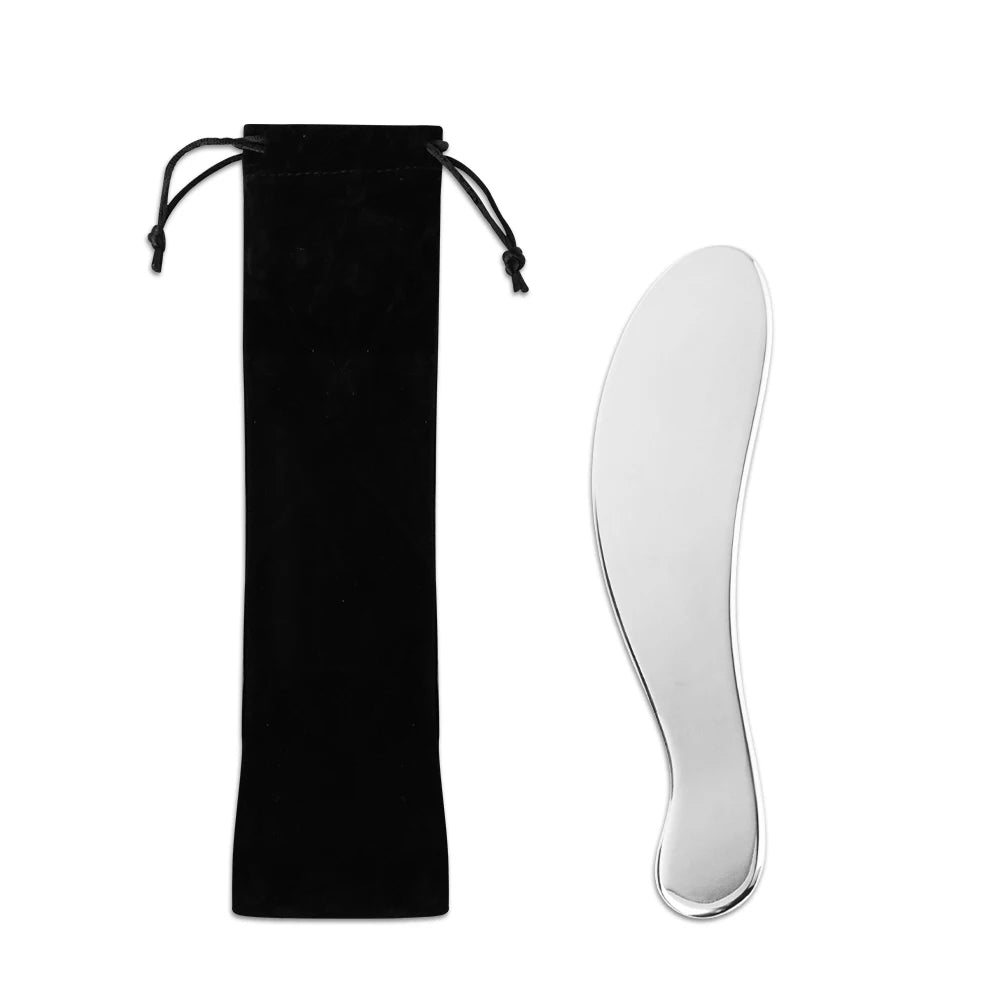 Gua Sha Board – Stainless Steel Facial & Body Massage Scraper