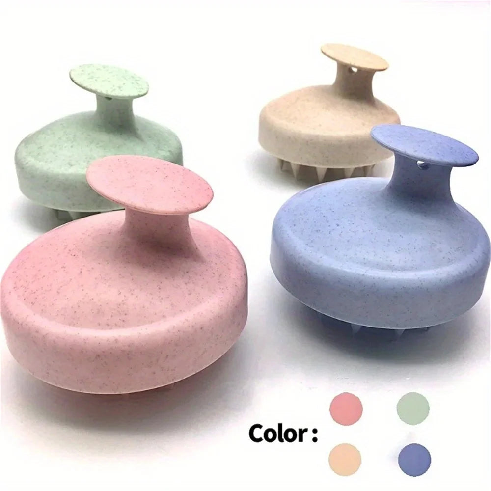 Silicone Scalp Massager Shampoo Brush – Hair Washing & Scalp Care