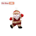 Mini Christmas Fabric Doll Ornaments – Hanging Santa, Snowman & Reindeer Decorations