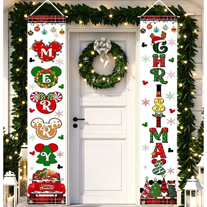 Christmas Holiday Decorative Banners – 180 × 30 cm, Set of 2