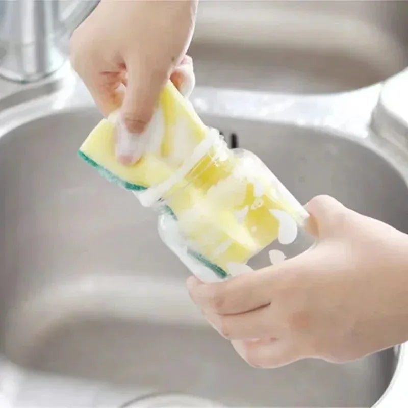 Heavy-Duty Double-Sided Cleaning Sponge – Grease & Stain Remover