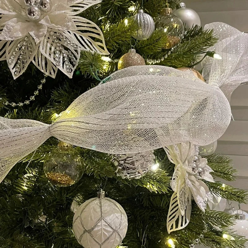 Merry Christmas Decorative Ribbon – Festive Tree & Holiday Décor