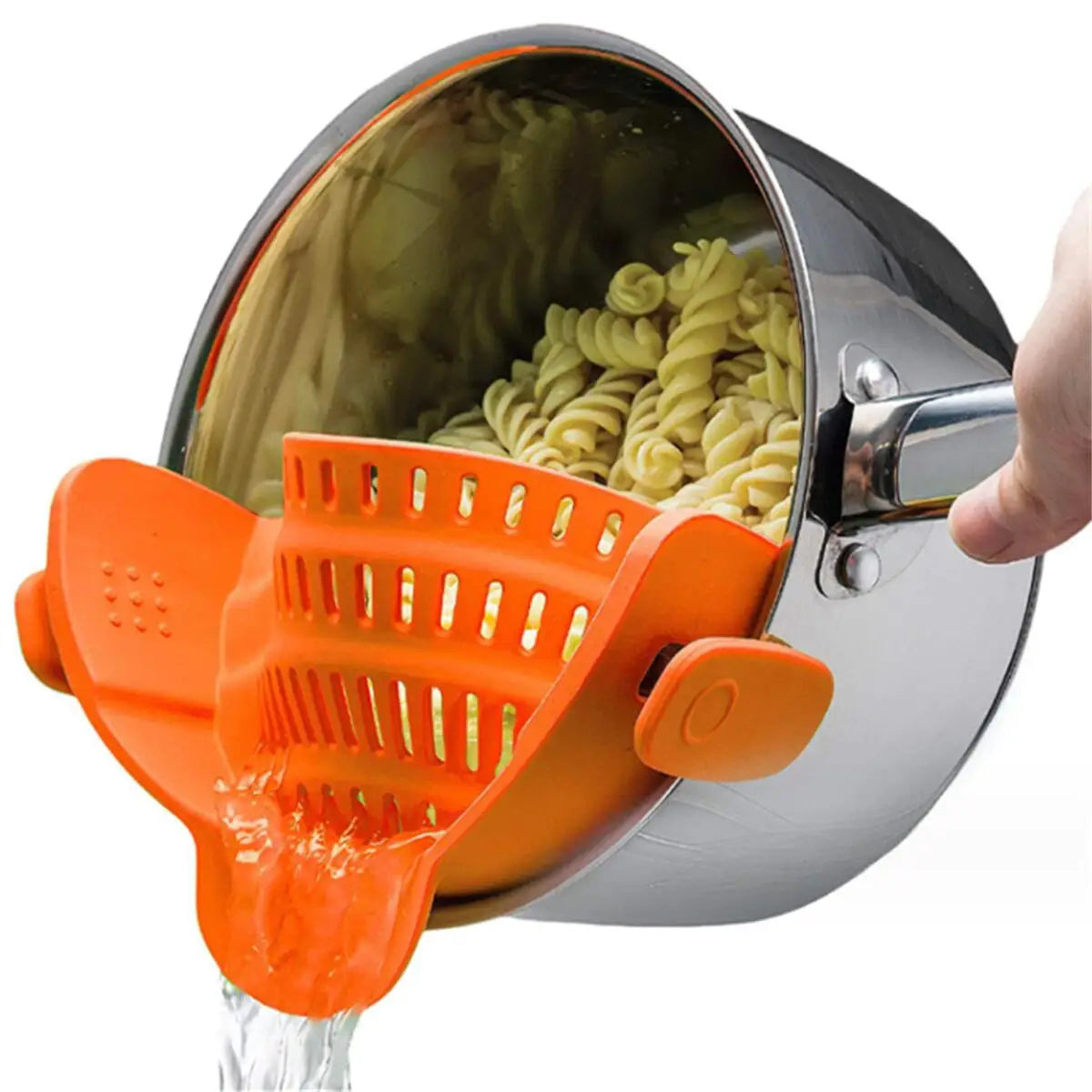 Adjustable Clip-On Pot Strainer – Kitchen Sink & Cooking Colander