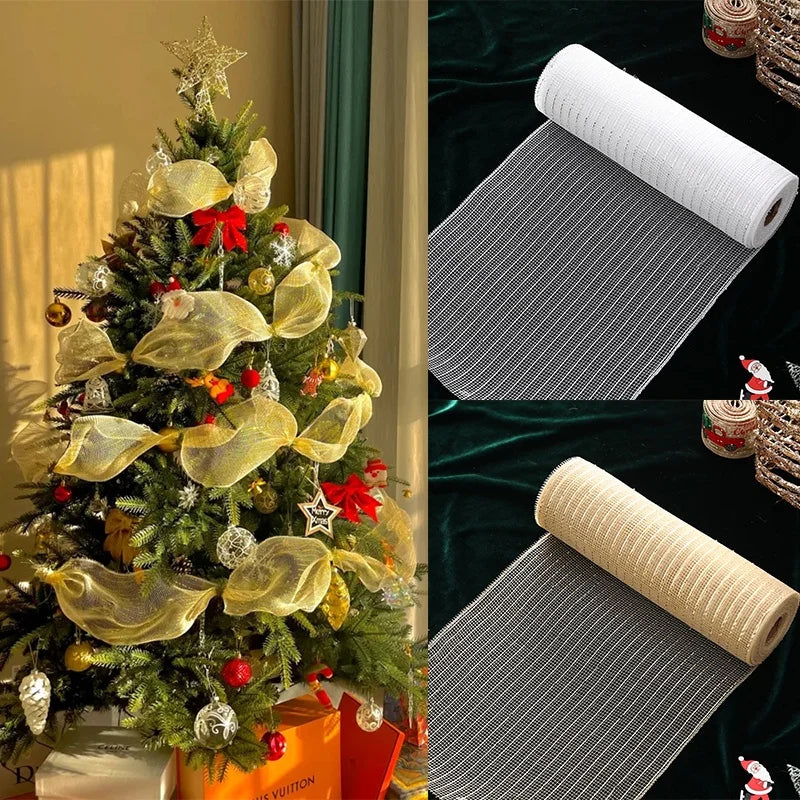 Merry Christmas Decorative Ribbon – Festive Tree & Holiday Décor