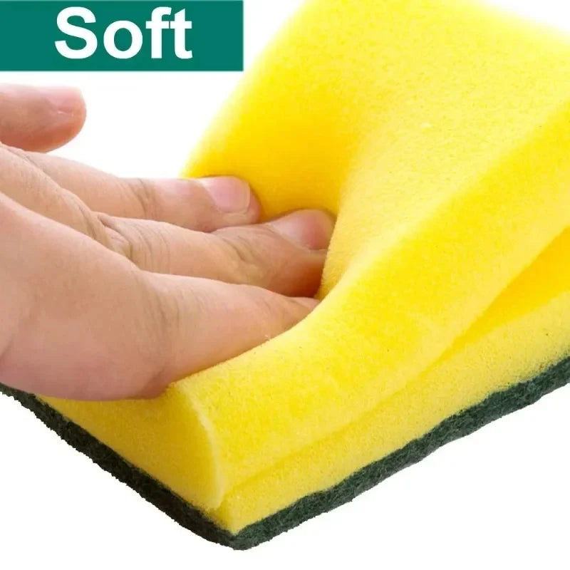 Heavy-Duty Double-Sided Cleaning Sponge – Grease & Stain Remover