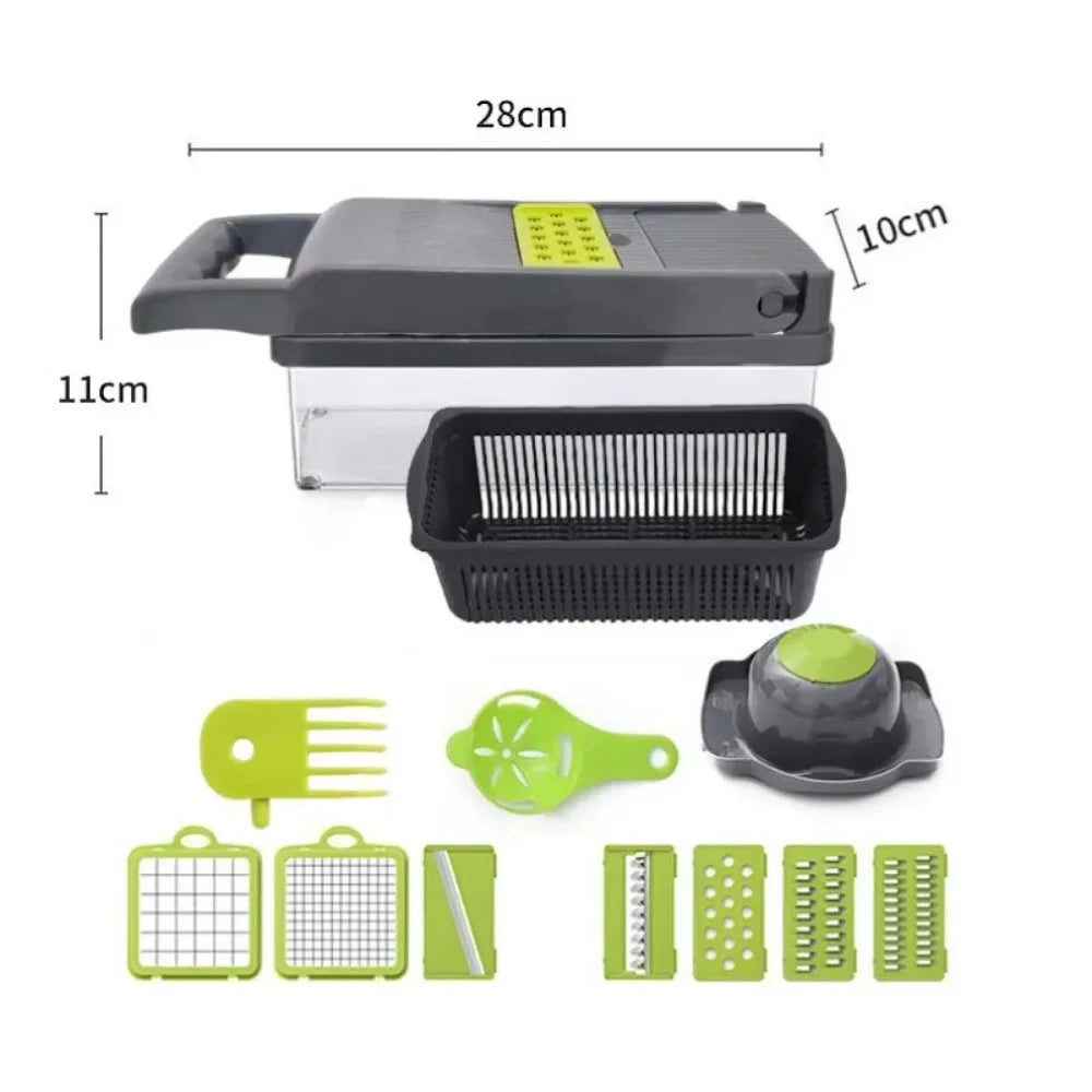 14-in-1 Multifunctional Vegetable Chopper – Kitchen Slicer & Dicer