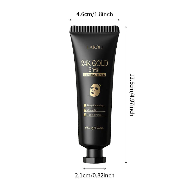 LAIKOU 24K Gold Sakura Peeling Face Mask – Facial Peel-Off Mask