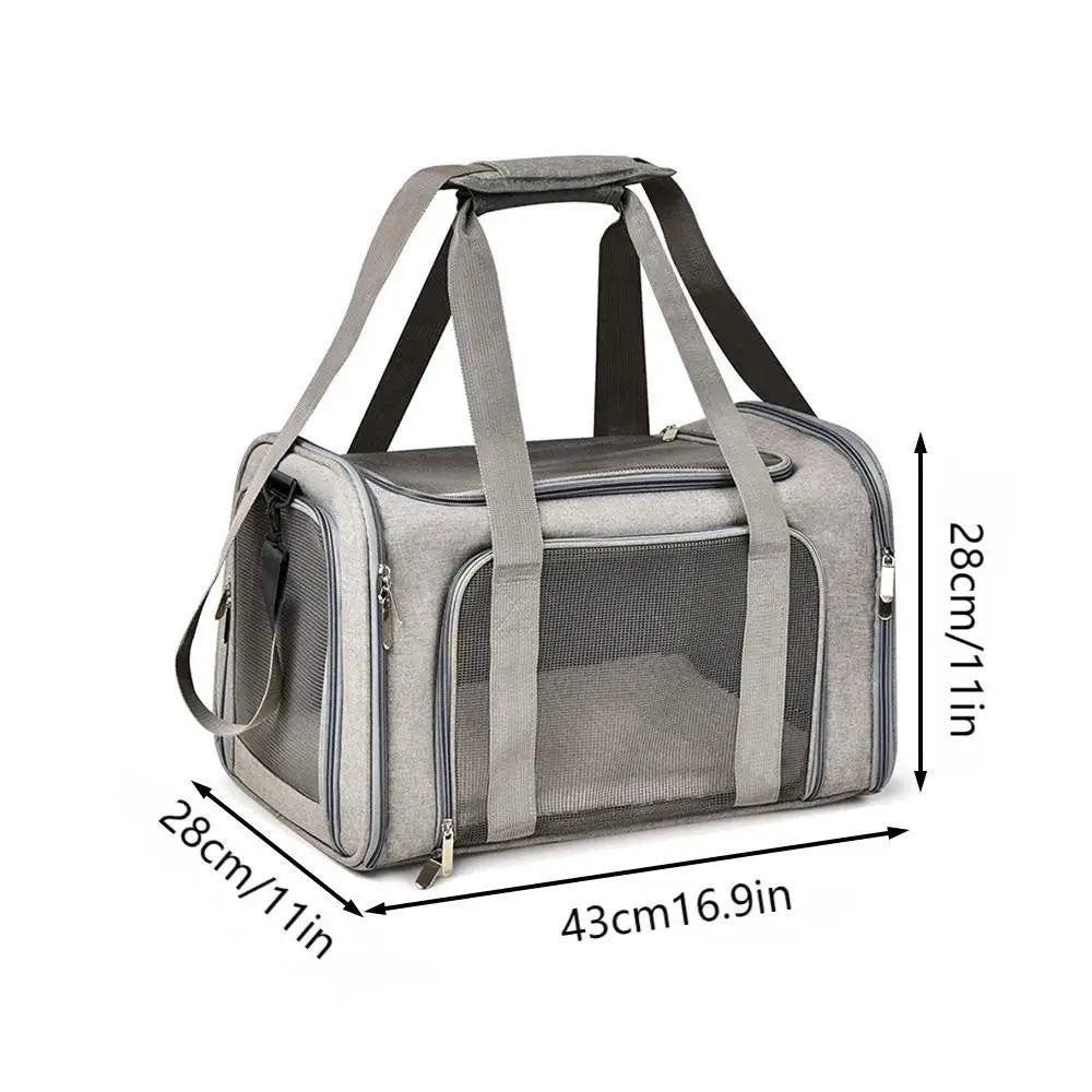 Collapsible Pet Carrier Bag – Travel Carrier for Cats & Small Dogs