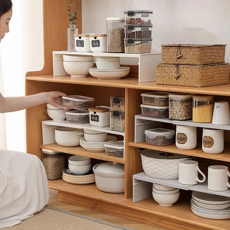 Adjustable Kitchen Cabinet Shelf Organizer
