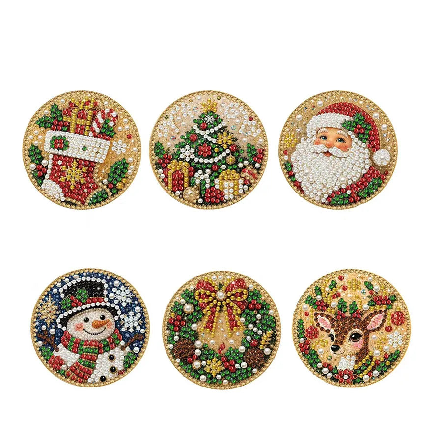 Christmas Pearl Diamond Painting DIY Kit – Festive Tree Hanging Ornaments