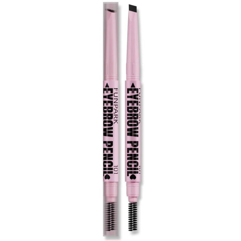 2-in-1 Waterproof Eyebrow Pencil & Brush – Long-Lasting