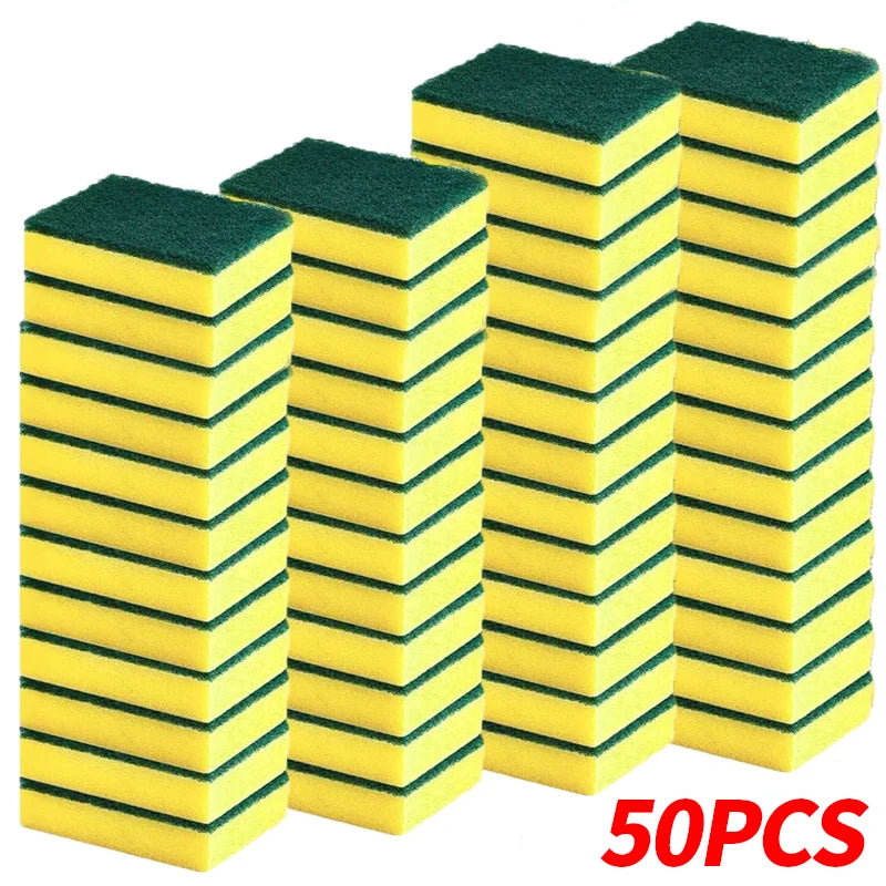 Heavy-Duty Double-Sided Cleaning Sponge – Grease & Stain Remover