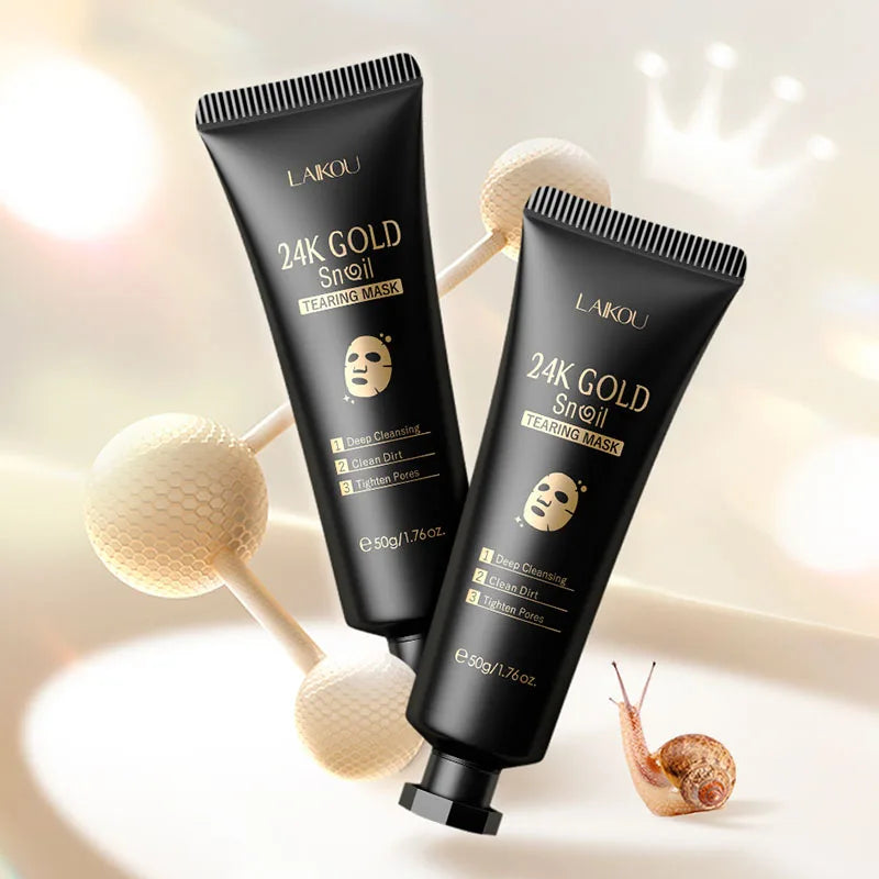 LAIKOU 24K Gold Sakura Peeling Face Mask – Facial Peel-Off Mask