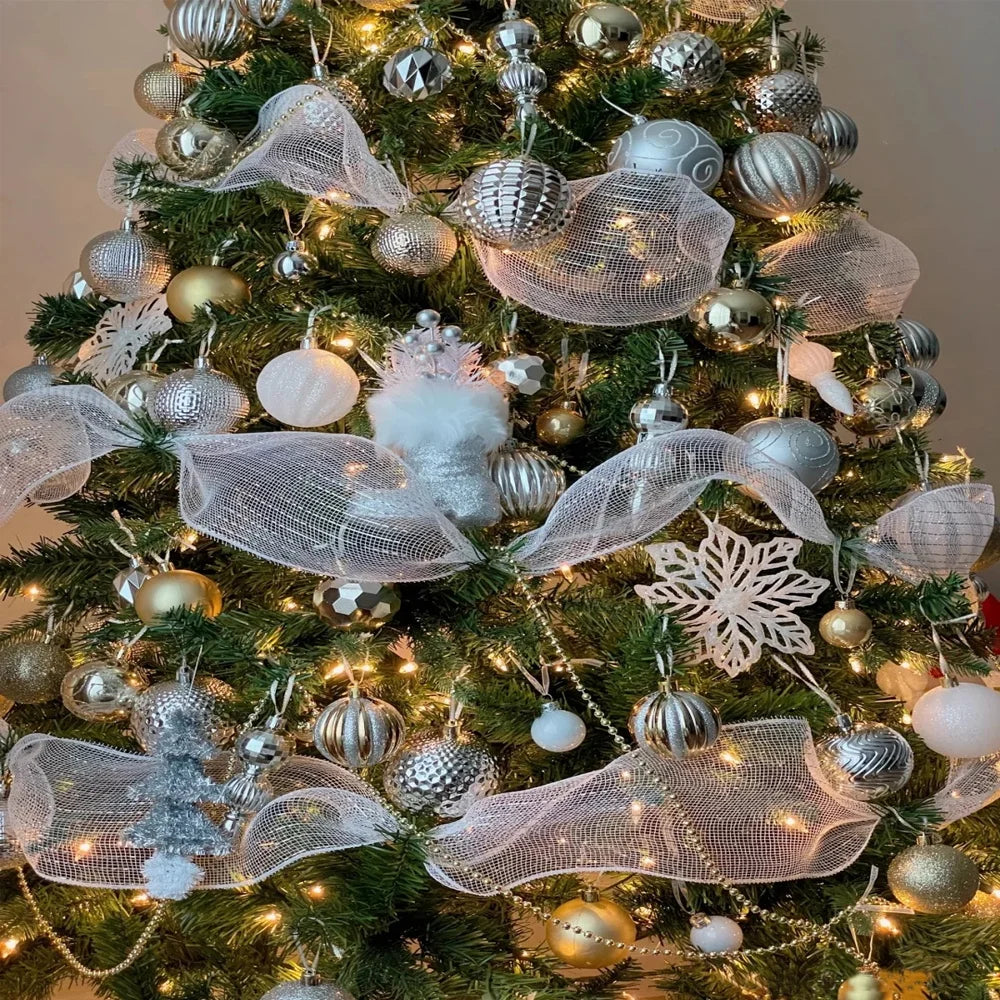 Merry Christmas Decorative Ribbon – Festive Tree & Holiday Décor