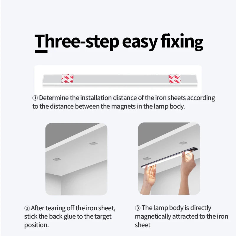 USB Rechargeable Motion Sensor Under-Cabinet Light