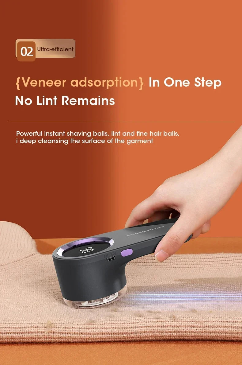 Portable Electric Lint Remover – Rechargeable Fabric Shaver