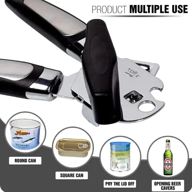 Stainless Steel Multifunctional Can & Bottle Opener