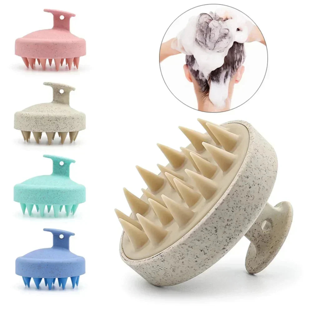 Silicone Scalp Massager Shampoo Brush – Hair Washing & Scalp Care