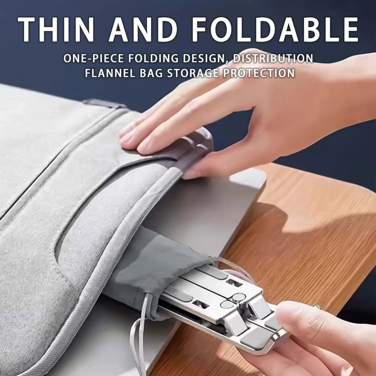 Adjustable Aluminum Laptop Stand – Foldable Ergonomic Laptop Holder