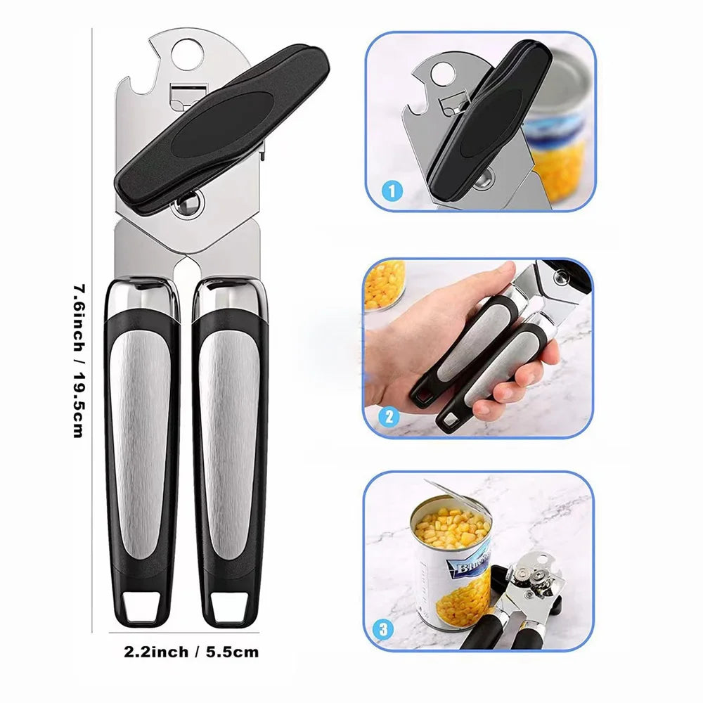 Stainless Steel Multifunctional Can & Bottle Opener