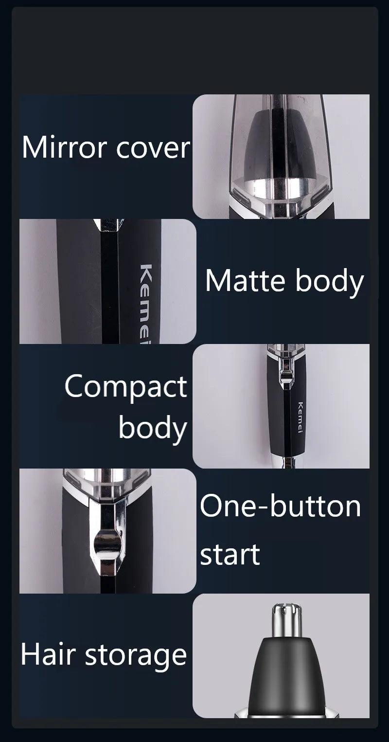 Kemei Electric Nose & Ear Hair Trimmer