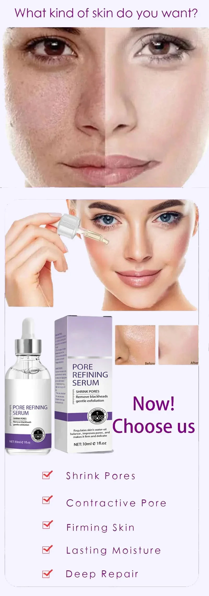 Retinol & Niacinamide Pore Refining Facial Serum