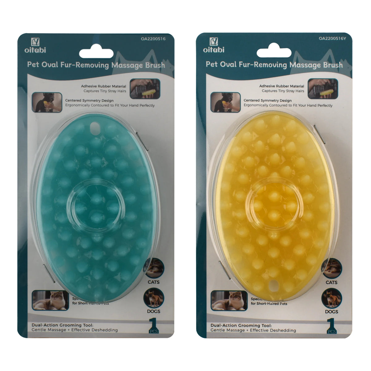 Soft Rubber Pet Grooming Brush – Deshedding & Bathing Brush