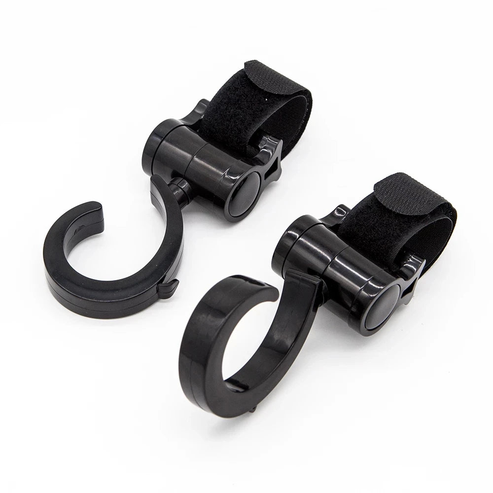 Baby Stroller Hooks – 360° Rotatable Pram Organizer Hooks