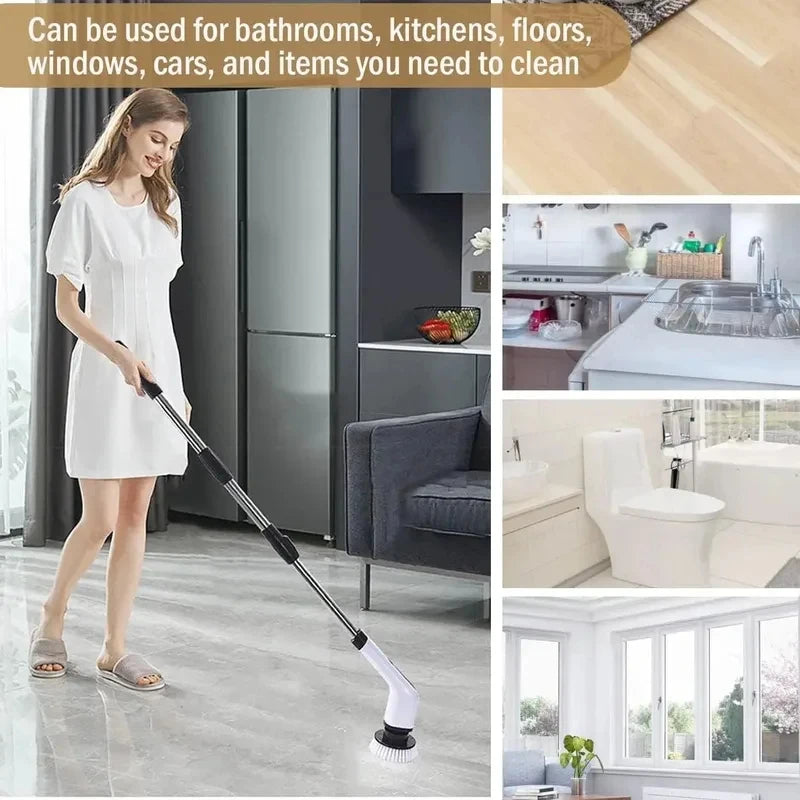 Cordless Electric Spin Scrubber – Multi-Purpose Cleaning Brush