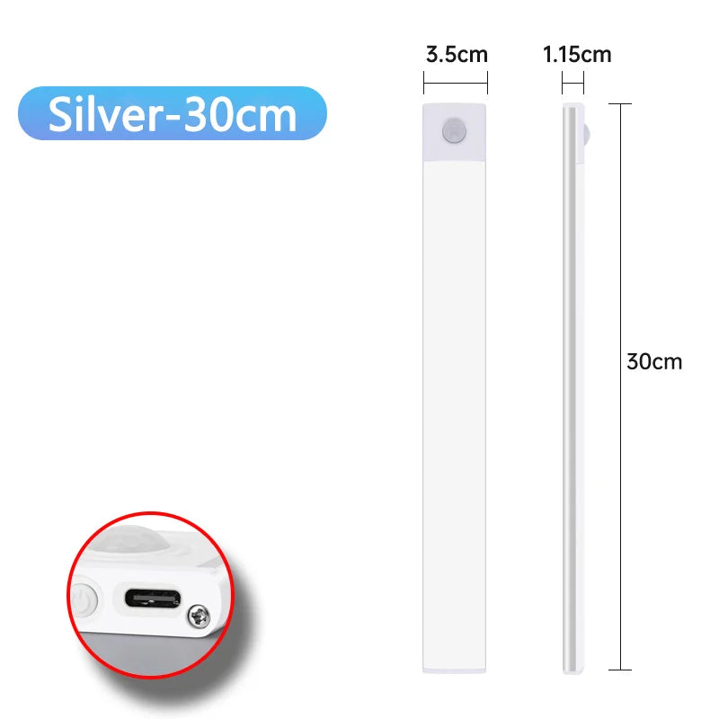 USB Rechargeable Motion Sensor Under-Cabinet Light