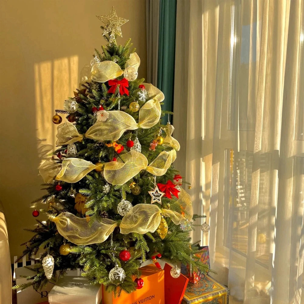 Merry Christmas Decorative Ribbon – Festive Tree & Holiday Décor
