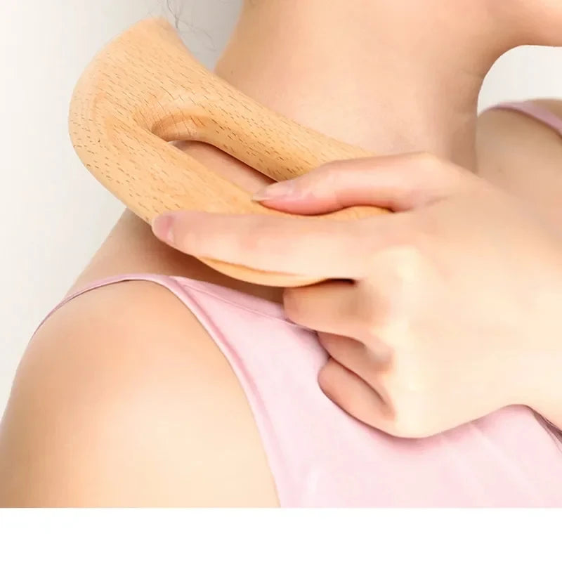 Natural Wooden Body Massage & Gua Sha Tool