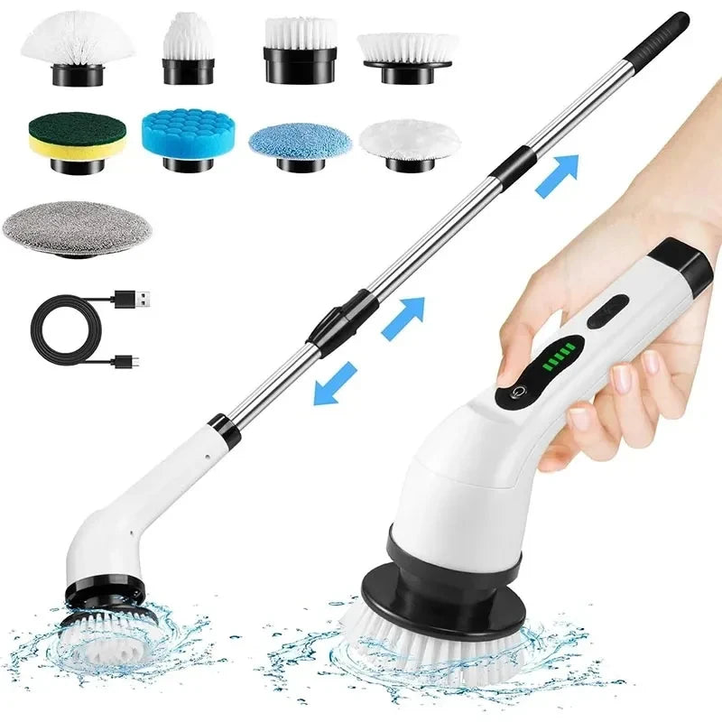 Cordless Electric Spin Scrubber – Multi-Purpose Cleaning Brush