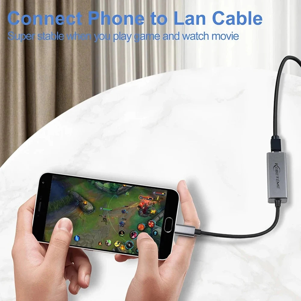 Kebidumei 1000Mbps USB Ethernet Adapter – USB 3.0 to RJ45 Network Adapter