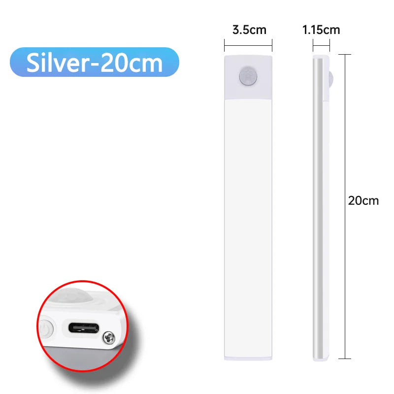 USB Rechargeable Motion Sensor Under-Cabinet Light