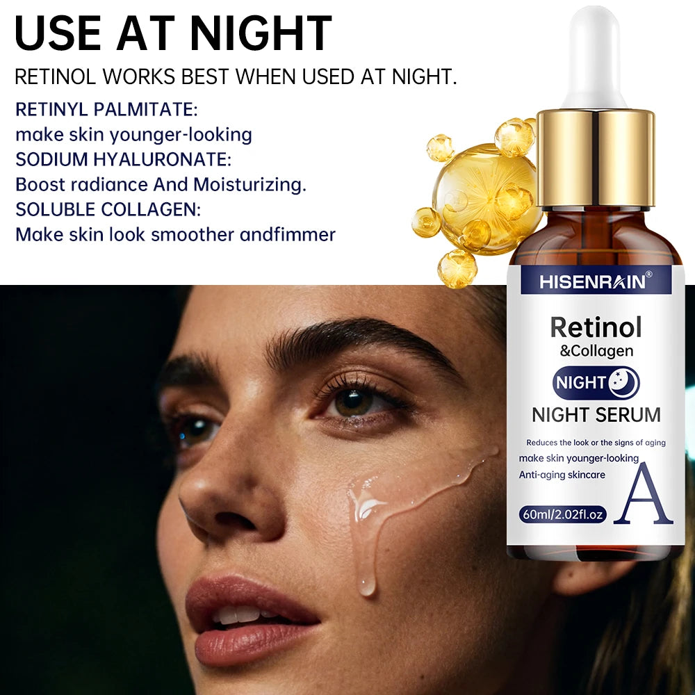 Vitamin C + Retinol + Hyaluronic Acid Serum – Brightening & Hydratin
